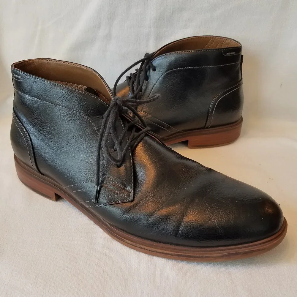 Sonoma Ortholite Aaron Chukka Ankle Boots Black Men's Size 12M Dress Shoes
